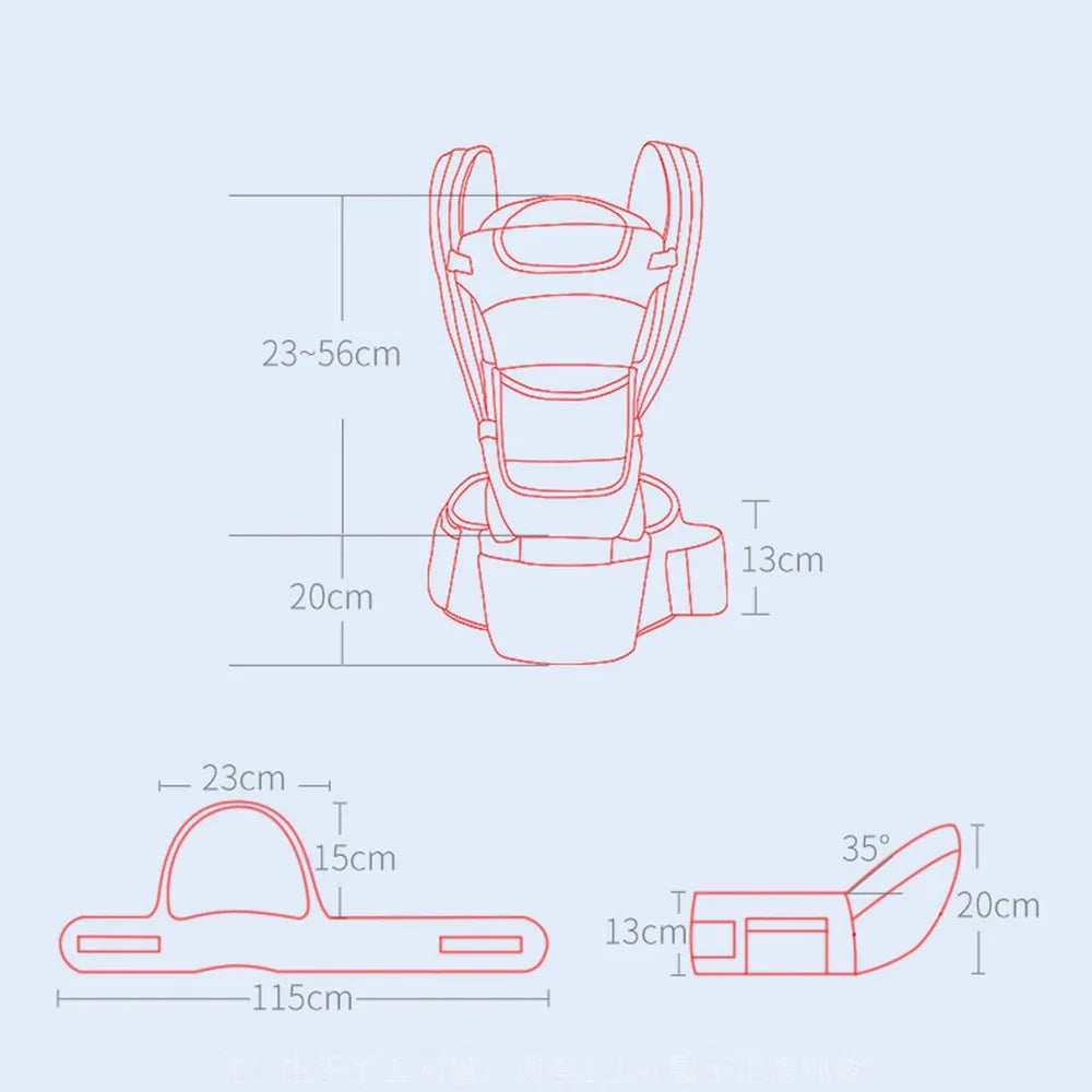 Ergonomic 9-in-1 Baby Carrier