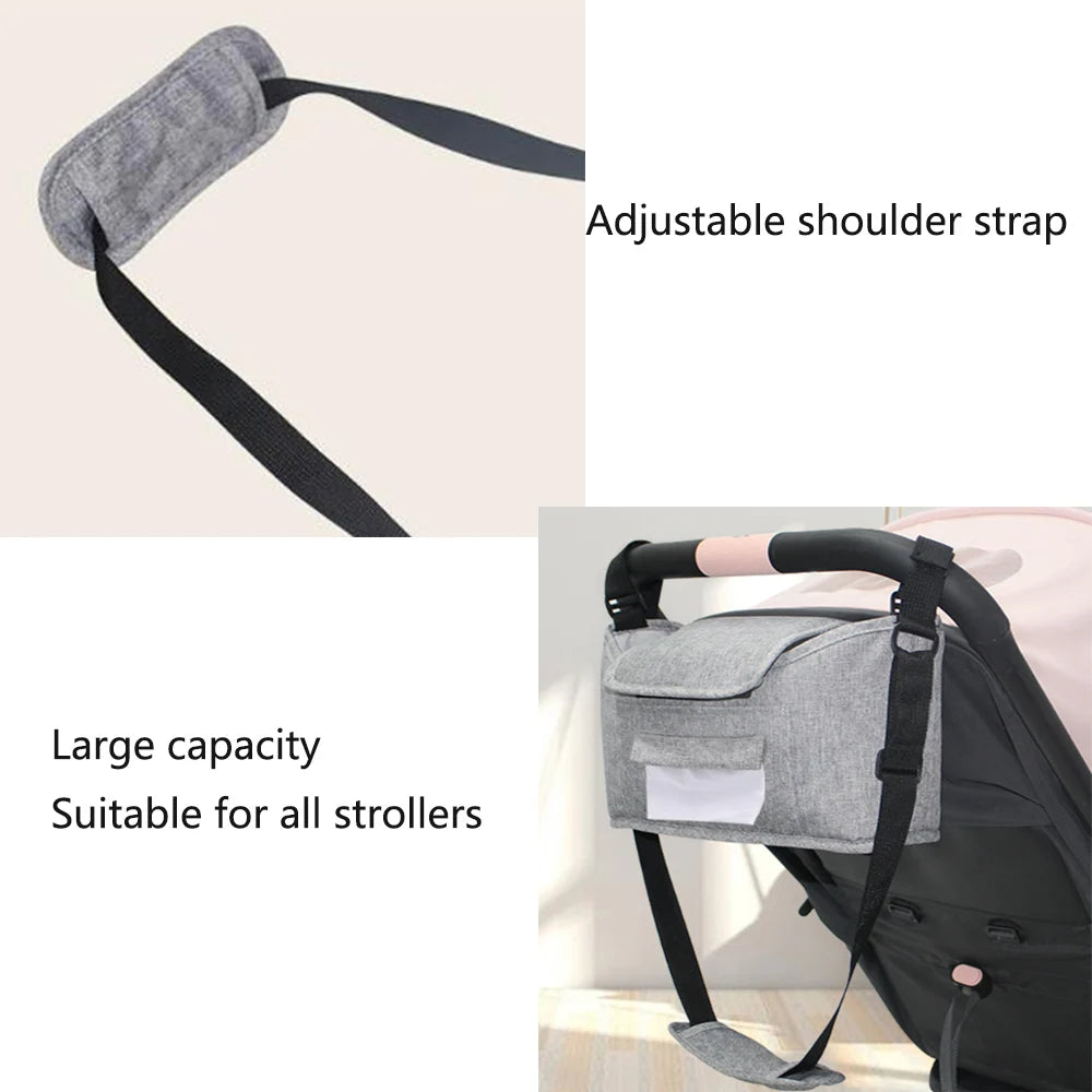 Stroller Bag Pram Organizer Baby Accessories Cup Holder Cover Newborns Trolley Portable Travel Car Bags For Carriages Universal