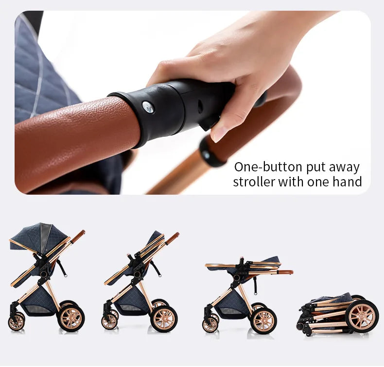 3 in 1 Luxury Baby Stroller