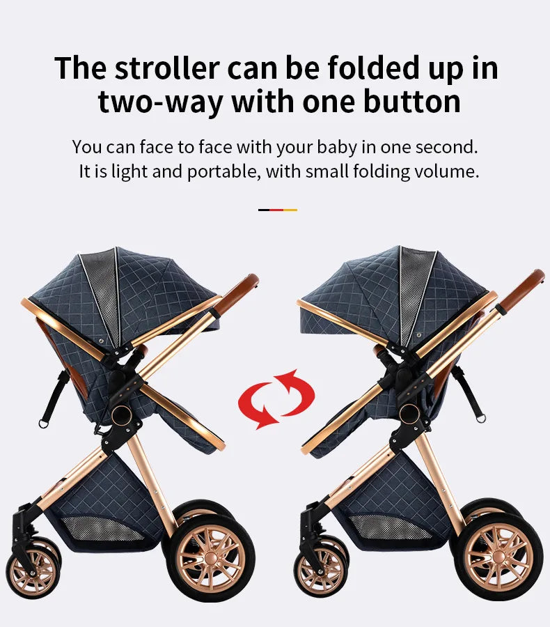 3 in 1 Luxury Baby Stroller